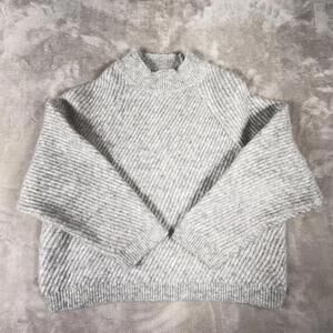 Mango Sweater Women's XS Grey MNG Wool Blend